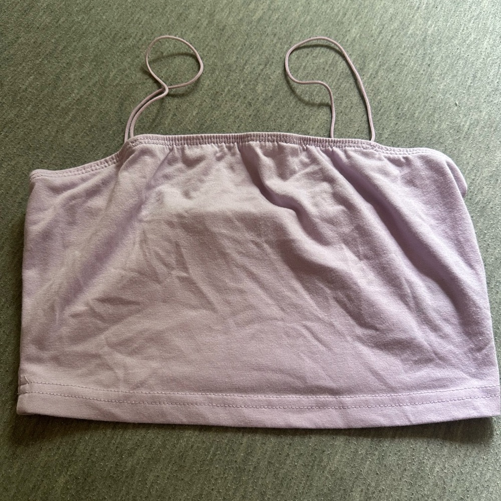 SHEIN Purple Sleeveless Crop Camisole Top